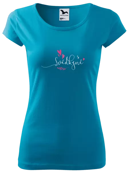 Dámské tričko Svědkyně - srdíčka a lístečky