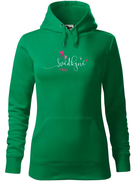 Dámská mikina Svědkyně - srdíčka a lístečky