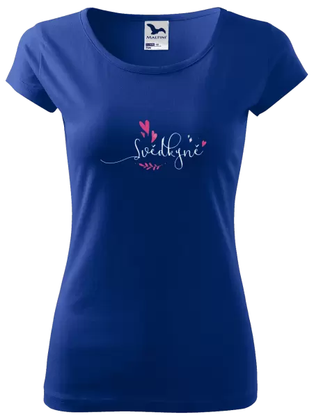 Dámské tričko Svědkyně - srdíčka a lístečky