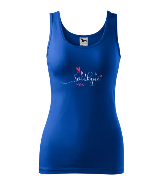 Dámské tílko Svědkyně - srdíčka a lístečky