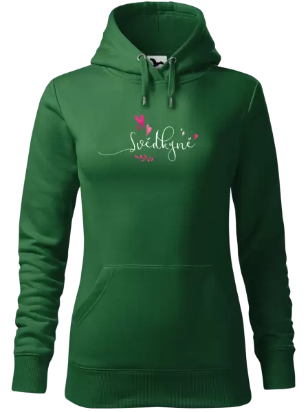 Dámská mikina Svědkyně - srdíčka a lístečky