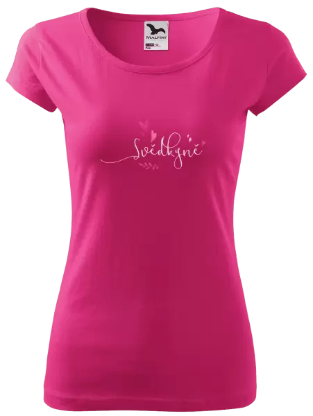 Dámské tričko Svědkyně - srdíčka a lístečky