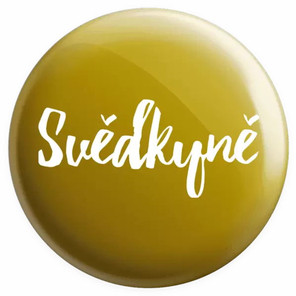Placka Svědkyně - nápis 2