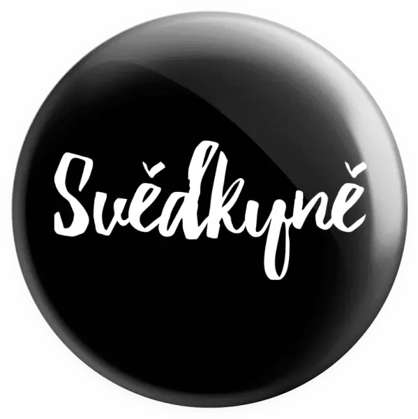 Placka Svědkyně - nápis 2