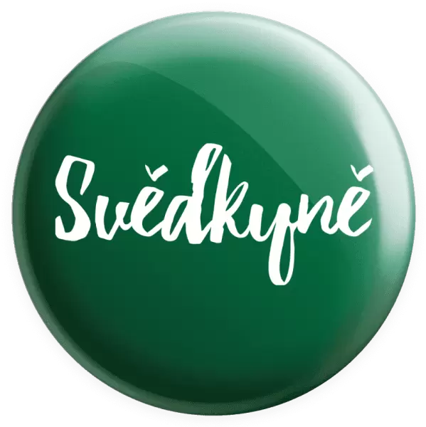 Placka Svědkyně - nápis 2