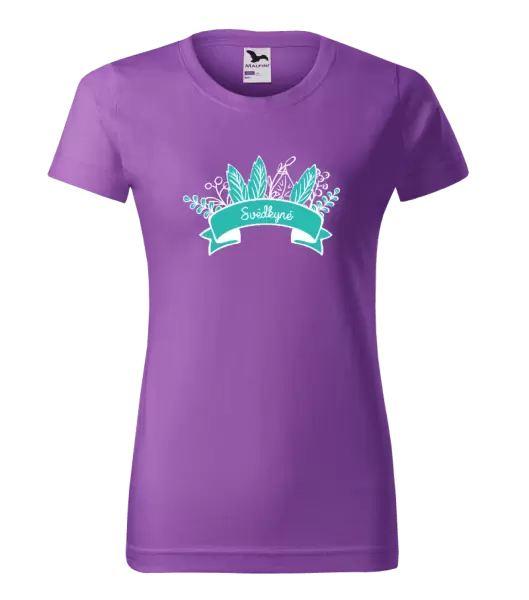 Dámské tričko Svědkyně - zelené lupeny