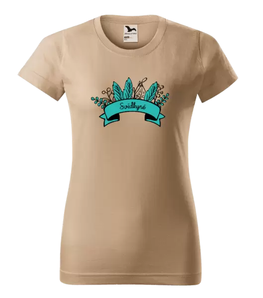 Dámské tričko Svědkyně - zelené lupeny