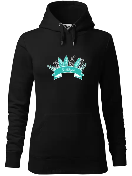 Dámská mikina Svědkyně - zelené lupeny