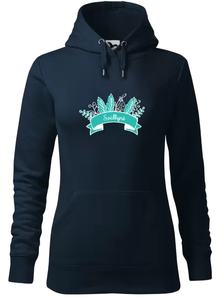 Dámská mikina Svědkyně - zelené lupeny