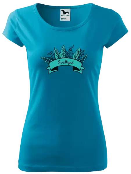 Dámské tričko Svědkyně - zelené lupeny