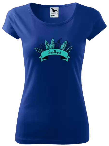 Dámské tričko Svědkyně - zelené lupeny