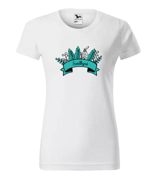 Dámské tričko Svědkyně - zelené lupeny