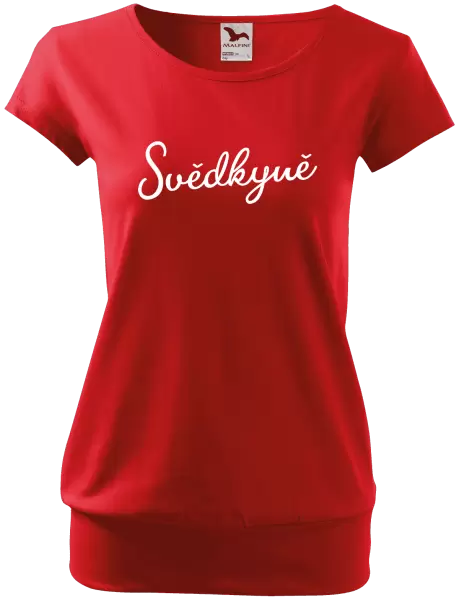 Dámské tričko Svědkyně - nápis