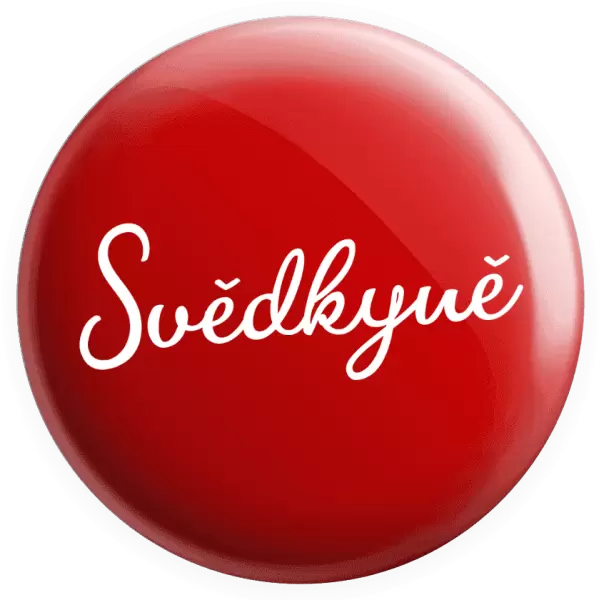 Placka Svědkyně - nápis