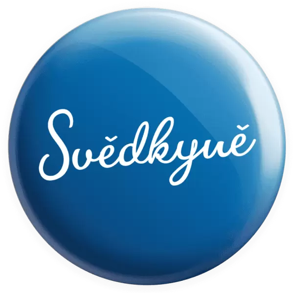 Placka Svědkyně - nápis