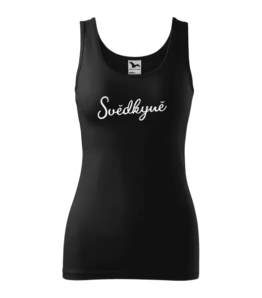 Dámské tílko Svědkyně - nápis