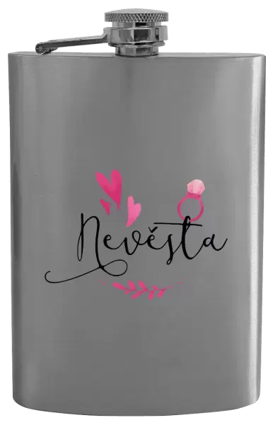 Placatka Nevěsta - srdíčka a lístečky