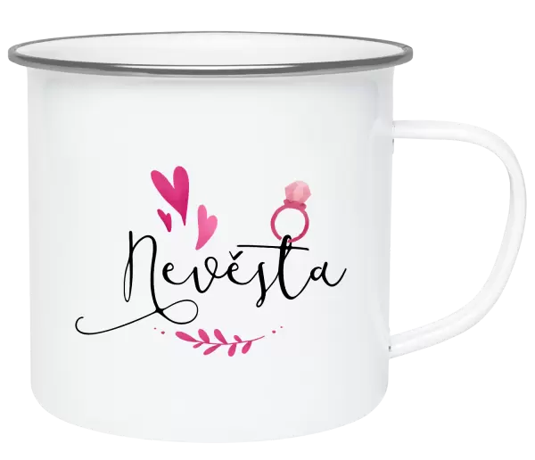 Plecháček Nevěsta - srdíčka a lístečky