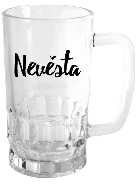 Půllitr Nevěsta - nápis 2