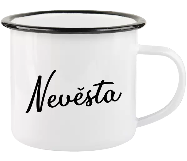 Plecháček Nevěsta - nápis