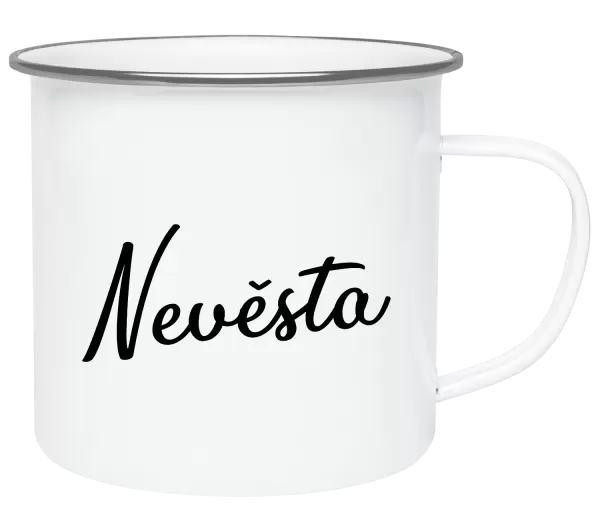 Plecháček Nevěsta - nápis