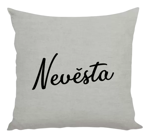 Polštář Nevěsta - nápis