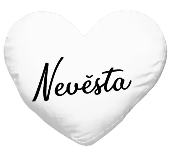 Polštář Nevěsta - nápis