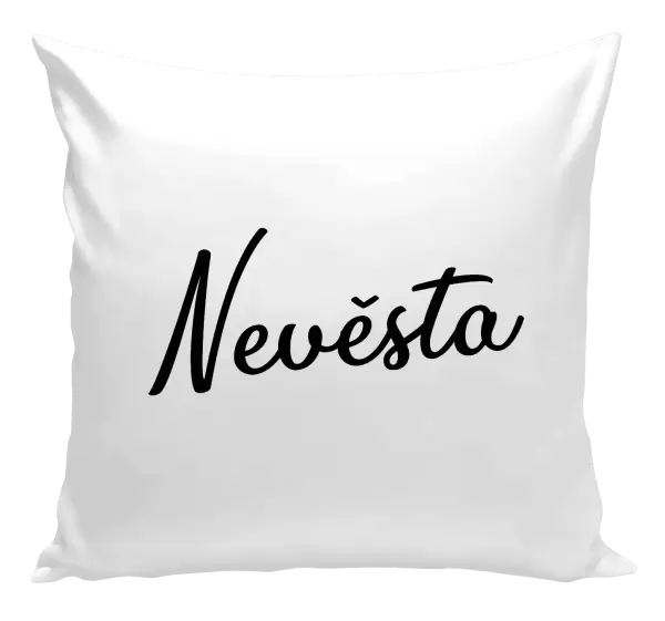 Polštář Nevěsta - nápis