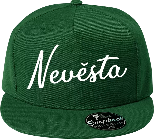 Snapback kšiltovka Nevěsta - nápis