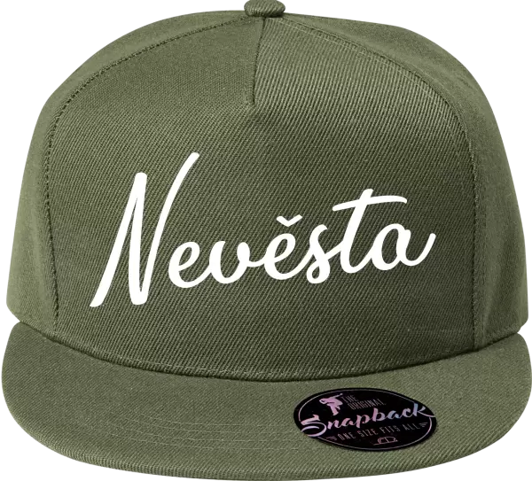 Snapback kšiltovka Nevěsta - nápis