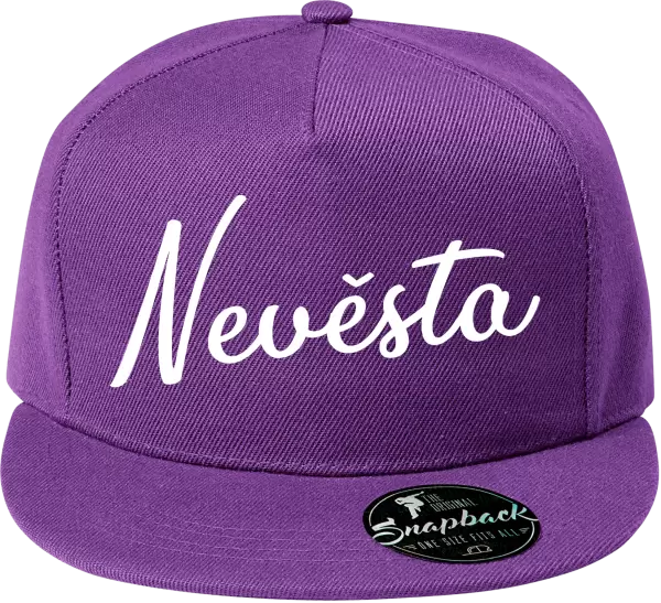 Snapback kšiltovka Nevěsta - nápis
