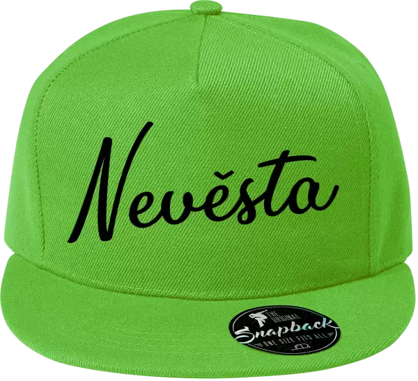 Snapback kšiltovka Nevěsta - nápis