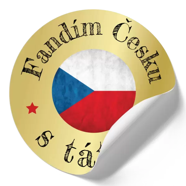 Samolepka Fandím Česku s tátou