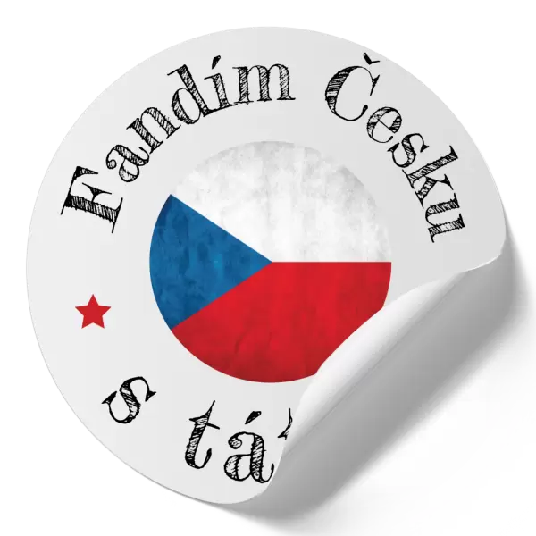 Samolepka Fandím Česku s tátou