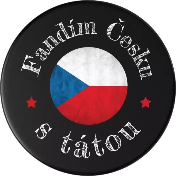 Hokejový puk Fandím Česku s tátou