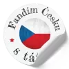 Samolepka Fandím Česku s tátou