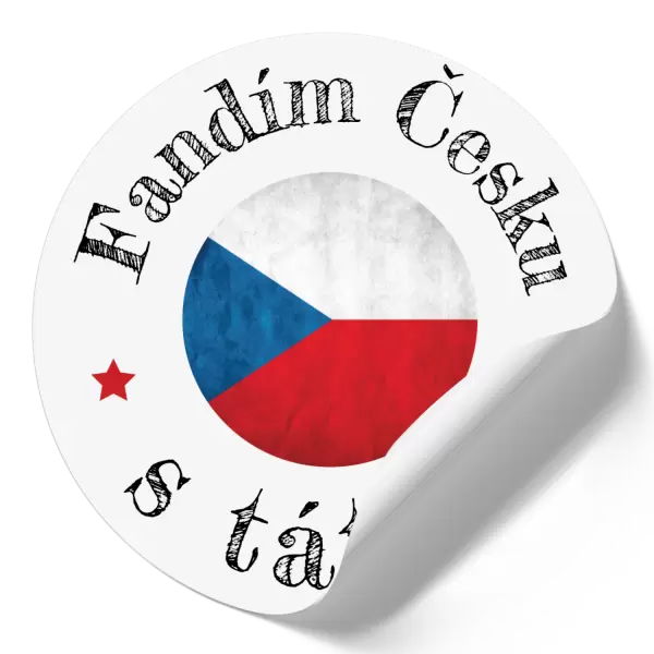 Samolepka Fandím Česku s tátou