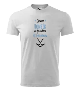 Dětské tričko Fandím hokeji se jménem