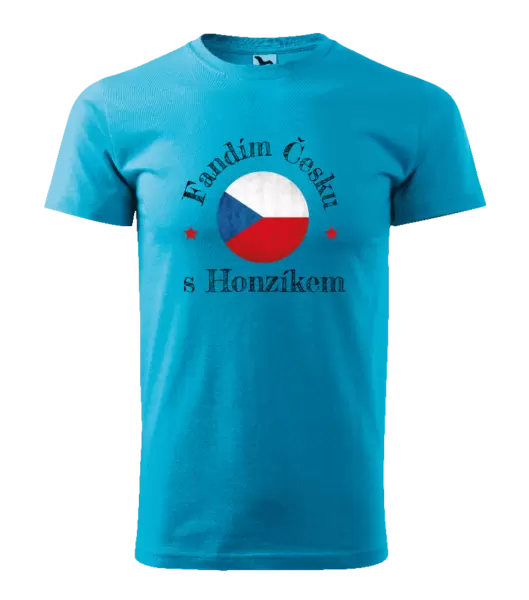 Pánské tričko Fandím Česku se jménem