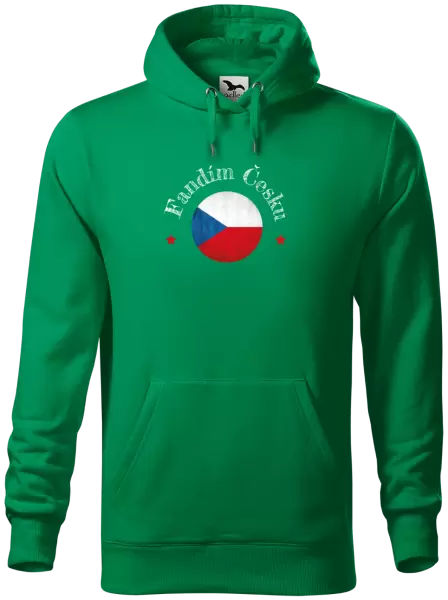 Pánská mikina Fandím Česku se jménem