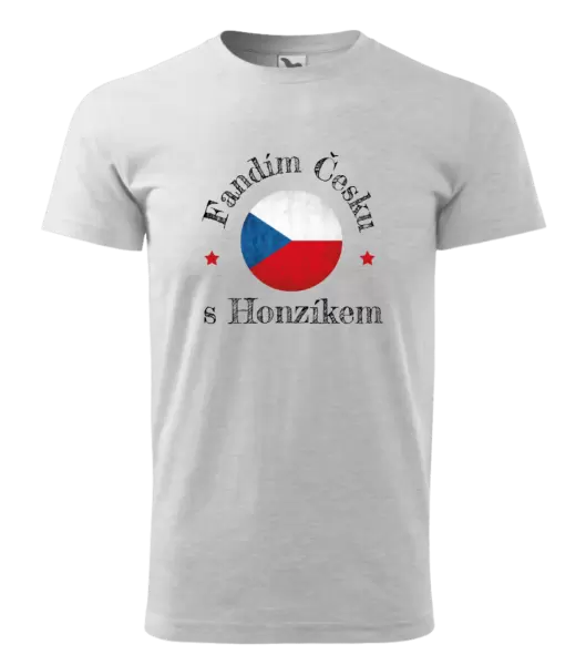 Pánské tričko Fandím Česku se jménem