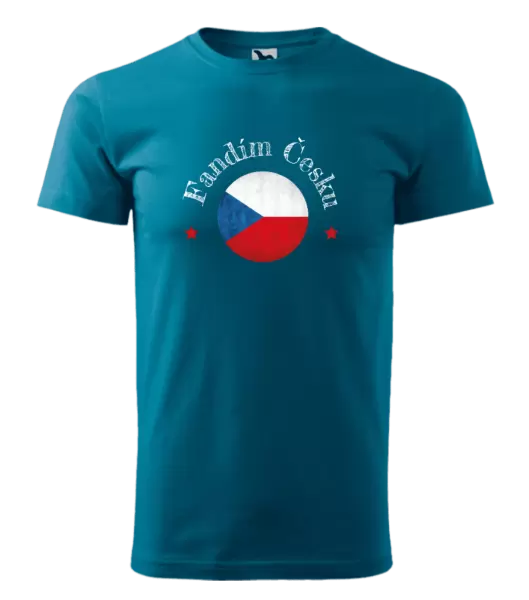 Pánské tričko Fandím Česku se jménem