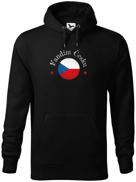 Pánská mikina Fandím Česku se jménem