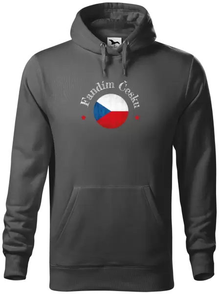Pánská mikina Fandím Česku se jménem