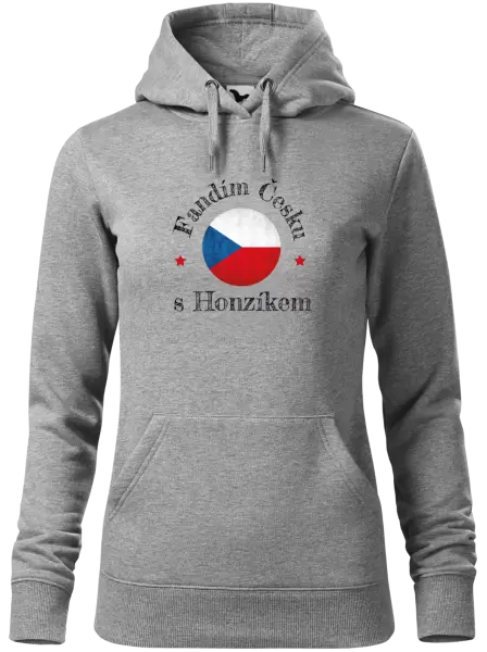 Dámská mikina Fandím Česku se jménem