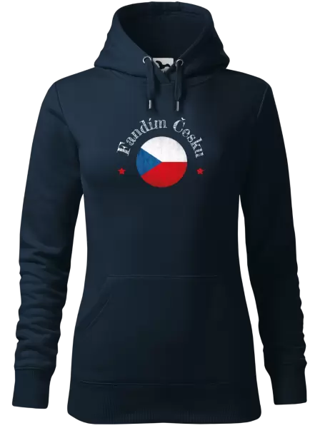 Dámská mikina Fandím Česku se jménem
