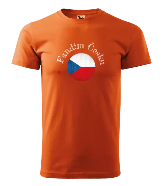 Pánské tričko Fandím Česku se jménem