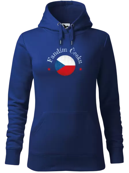Dámská mikina Fandím Česku se jménem