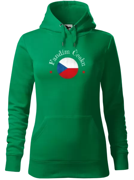 Dámská mikina Fandím Česku se jménem
