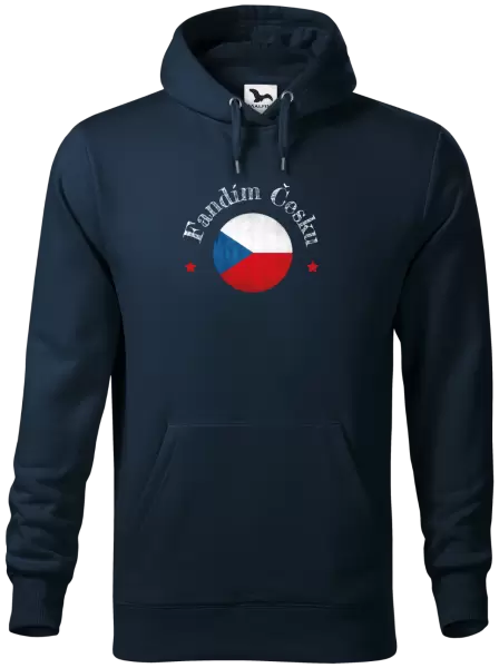 Pánská mikina Fandím Česku se jménem